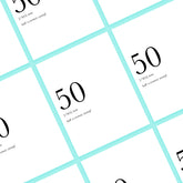50th Birthday Definition Card